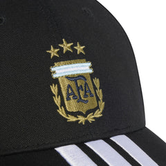 Adidas - Argentina National Team Unisex FIFA x World Cup Team Baseball Adjustable Hat - Black