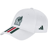Adidas - Mexico National Team Unisex FIFA x World Cup 2026 3 Stripes Baseball Adjustable Hat - White