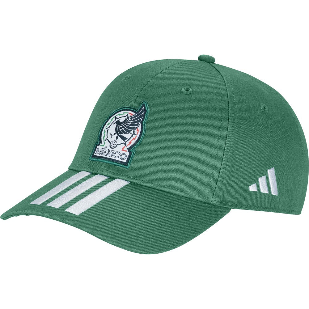 Adidas - Mexico National Team Unisex FIFA x World Cup 2026 3 Stripes Baseball Adjustable Hat - Green