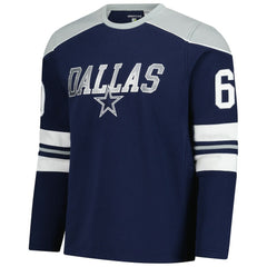 Dallas Cowboys G-III Sports by Carl Banks Adaptive Lord Stanley Crewneck Sweatshirt - Navy - NFL