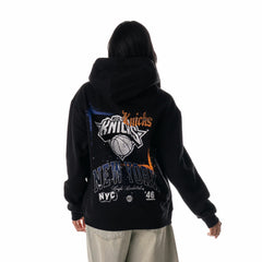 New York Knicks The Wild Collective Unisex Splatter Premium Hoodie Black