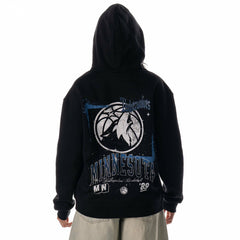 Minnesota Timberwolves The Wild Collective Unisex Splatter Premium Hoodie Black