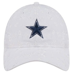 Dallas Cowboys New Era Women's Floral 9TWENTY Adjustable Hat - White - NFL