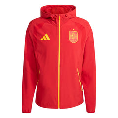 Adidas - Spain National Team FIFA x World Cup 2026 Full-Zip Travel Windbreaker Jacket - Red