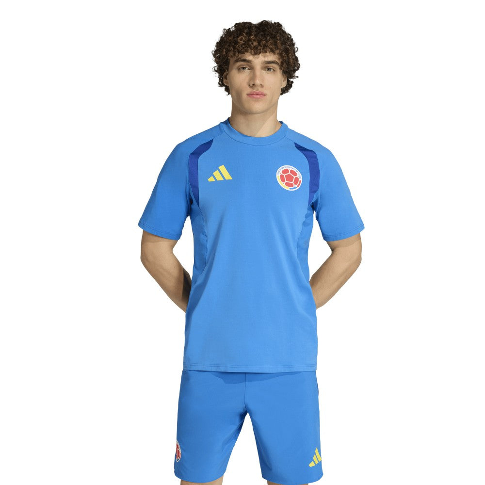 Adidas - Colombia National Team FIFA x World Cup Tiro Travel T-Shirt - Blue
