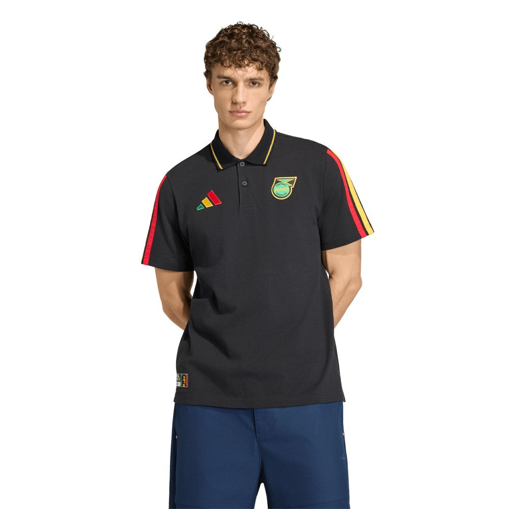 Adidas - Jamaica National Team Alphaskin Polo - Black