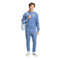 Adidas - Argentina National Team FIFA x World Cup Alphaskin Crewneck Sweatshirt - Blue