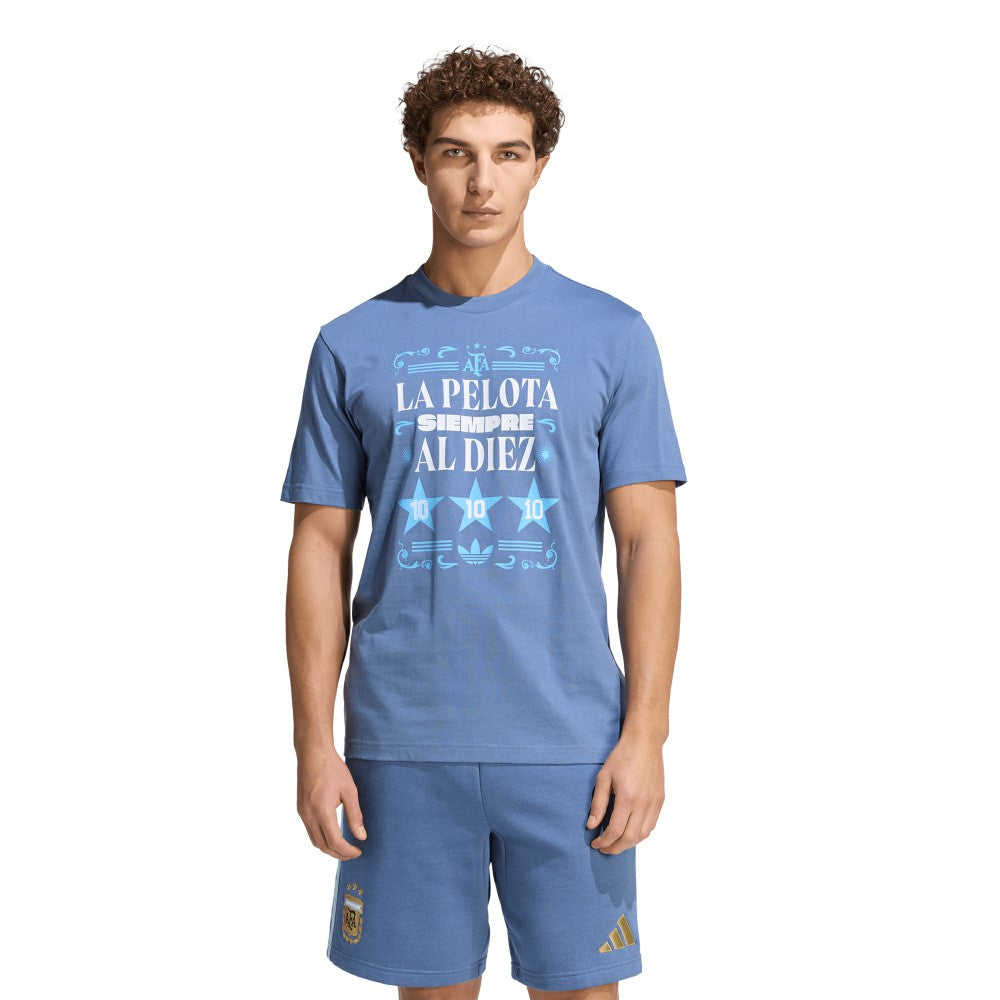 Adidas - Argentina National Team FIFA x World Cup 2022 Winners Amply T-Shirt - Blue