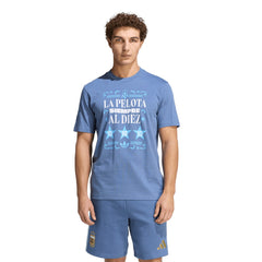 Adidas - Argentina National Team FIFA x World Cup 2022 Winners Amply T-Shirt - Blue