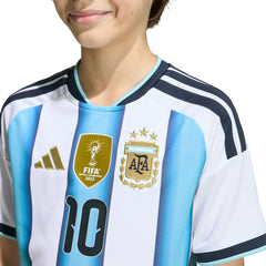 Adidas - Lionel Messi Argentina National Team Youth FIFA x World Cup 2026 Home Replica Jersey - White