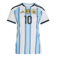 Adidas - Lionel Messi Argentina National Team Women's FIFA x World Cup 2026 Home Replica Jersey - White