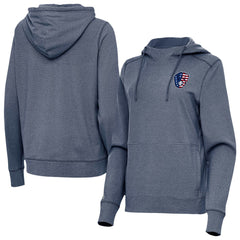 Milwaukee Brewers Antigua Women's Justice Stars and Stripes Team Logo Pullover Hoodie for sale