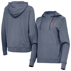 Minnesota Twins Antigua Women's Justice Stars and Stripes Team Logo Pullover Hoodie for sale