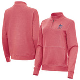 Miami Marlins Antigua Women's Crush Stars and Stripes Team Logo Quarter-Zip Pullover Top Online