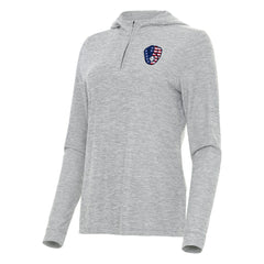Milwaukee Brewers Antigua Women's Daybreak Quarter-Zip Hoodie for sale