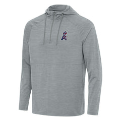 Los Angeles Angels Antigua Spikes Stars and Stripes Team Logo Quarter-Zip Pullover Hoodie Outlet