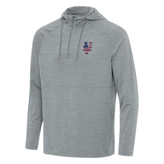New York Mets Antigua Spikes Stars and Stripes Team Logo Quarter-Zip Pullover Hoodie Online