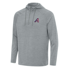 Arizona Diamondbacks Antigua Spikes Stars and Stripes Team Logo Quarter-Zip Pullover Hoodie for sale
