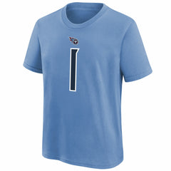 Cam Ward Tennessee Titans Youth 2025 NFL Draft First Round Pick Name & Number T-Shirt - Navy - Nike