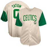 Fanatics Jayson Tatum Boston Celtics Baseball Jersey Cream
