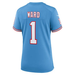 Cam Ward Tennessee Titans Women's 2025 NFL Draft 2nd Alternate Game Jersey - Light Blue - Nike