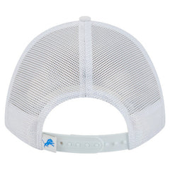 Detroit Lions New Era NFL 9FORTY A-Frame M-Crown Adjustable Trucker Hat - White - NFL