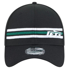 New York Jets New Era Stripes 39THIRTY Flex Hat - Black - NFL