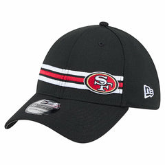 San Francisco 49ers New Era Stripes 39THIRTY Flex Hat - Black - NFL