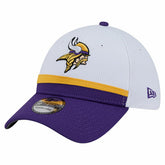 Minnesota Vikings New Era Dashmark Rays 39THIRTY Flex Hat - White/Purple - NFL