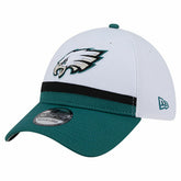 Philadelphia Eagles New Era Dashmark Rays 39THIRTY Flex Hat - White/Midnight Green - NFL