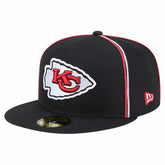 Kansas City Chiefs New Era Soutache 59FIFTY Fitted Hat - Black - NFL