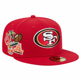 San Francisco 49ers New Era Group Chat 59FIFTY Fitted Hat - Scarlet - NFL