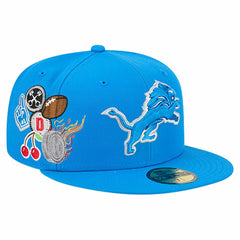 Detroit Lions New Era Group Chat 59FIFTY Fitted Hat - Blue - NFL