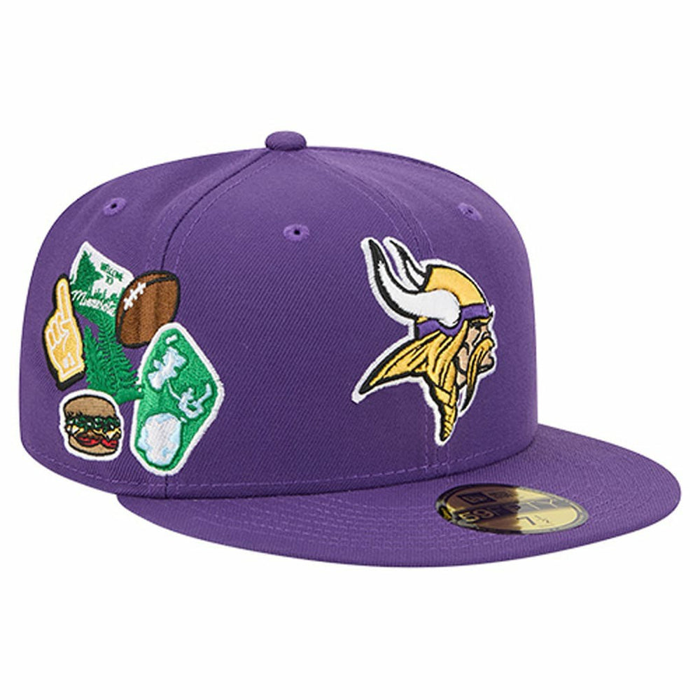 Minnesota Vikings New Era Group Chat 59FIFTY Fitted Hat - Purple - NFL