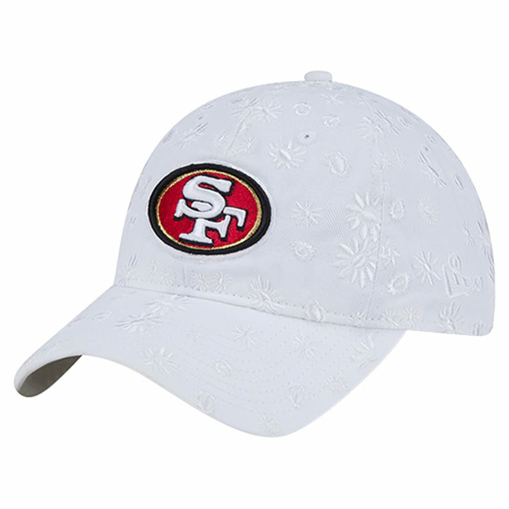 San Francisco 49ers New Era Women's Floral 9TWENTY Adjustable Hat - White - NFL