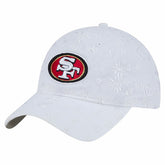 San Francisco 49ers New Era Women's Floral 9TWENTY Adjustable Hat - White - NFL