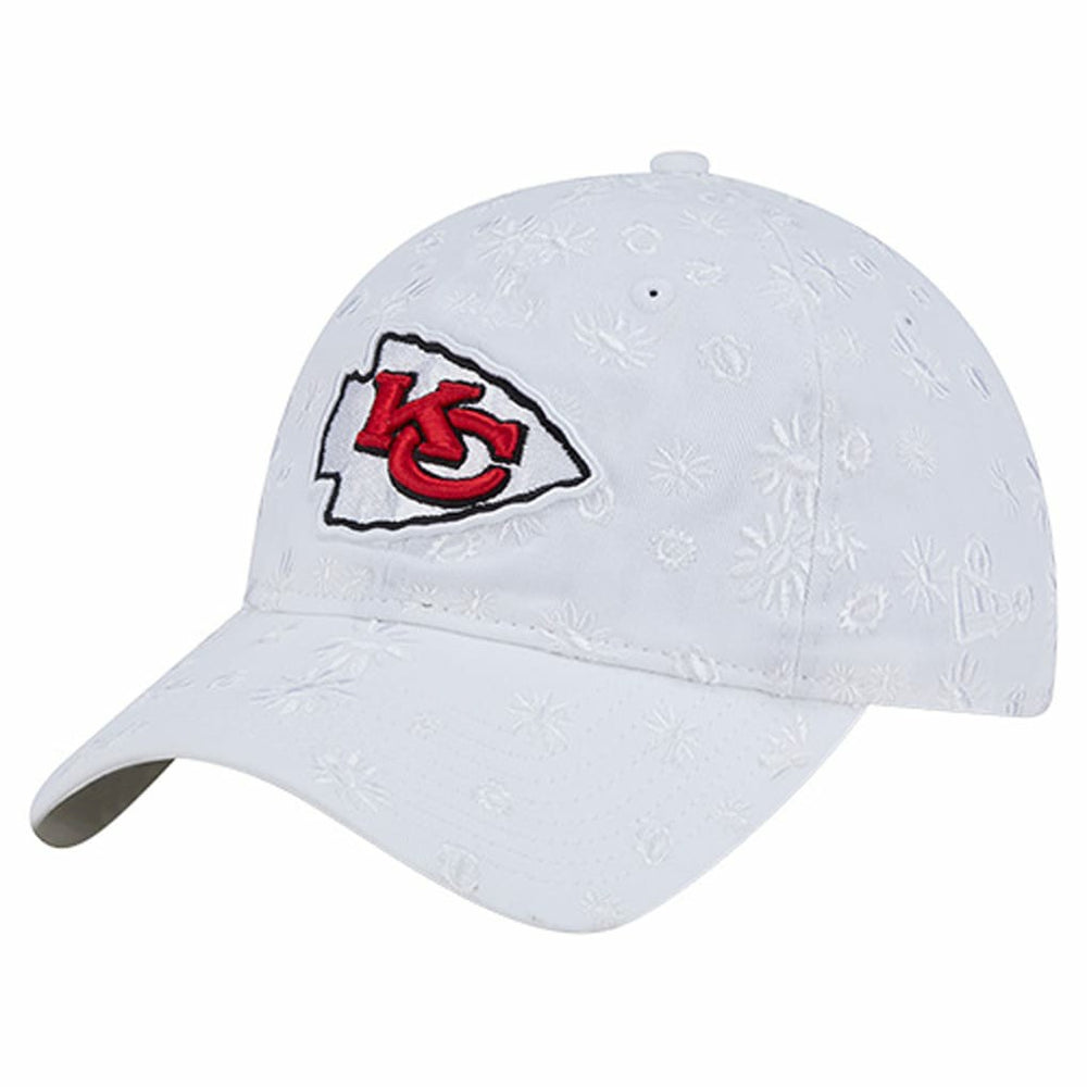 Kansas City Chiefs New Era Women's Floral 9TWENTY Adjustable Hat - White - NFL