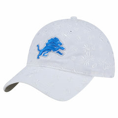 Detroit Lions New Era Women's Floral 9TWENTY Adjustable Hat - White - NFL