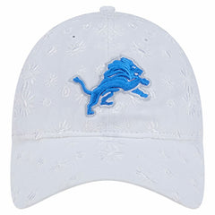 Detroit Lions New Era Women's Floral 9TWENTY Adjustable Hat - White - NFL