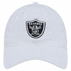 Las Vegas Raiders New Era Women's Floral 9TWENTY Adjustable Hat - White - NFL