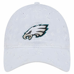 Philadelphia Eagles New Era Women's Floral 9TWENTY Adjustable Hat - White - NFL