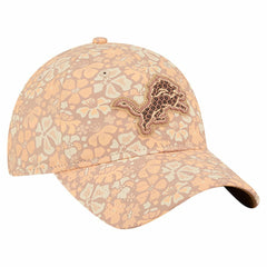 Detroit Lions New Era Women's Floral 9TWENTY Adjustable Hat - Tan - NFL