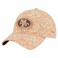 San Francisco 49ers New Era Women's Floral 9TWENTY Adjustable Hat - Tan - NFL