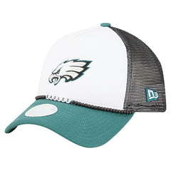 Philadelphia Eagles New Era Women's Friendship Bracelet 9FORTY Adjustable Hat - White/Midnight Green - NFL