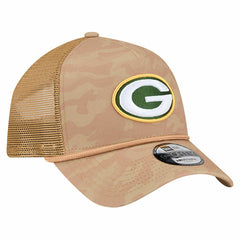Green Bay Packers New Era Wheat Camo 9FORTY Adjustable Hat - Tan - NFL