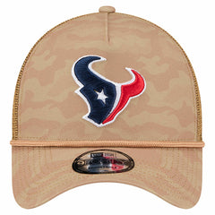 Houston Texans New Era Wheat Camo 9FORTY Adjustable Hat - Tan - NFL