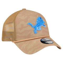 Detroit Lions New Era Wheat Camo 9FORTY Adjustable Hat - Tan - NFL