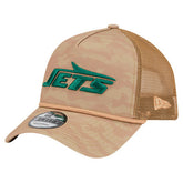 New York Jets New Era Wheat Camo 9FORTY Adjustable Hat - Tan - NFL