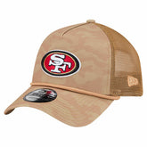 San Francisco 49ers New Era Wheat Camo 9FORTY Adjustable Hat - Tan - NFL
