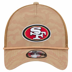 San Francisco 49ers New Era Wheat Camo 9FORTY Adjustable Hat - Tan - NFL